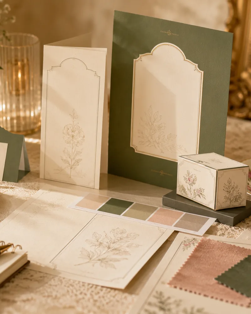 Premium branded stationery and printed design materials